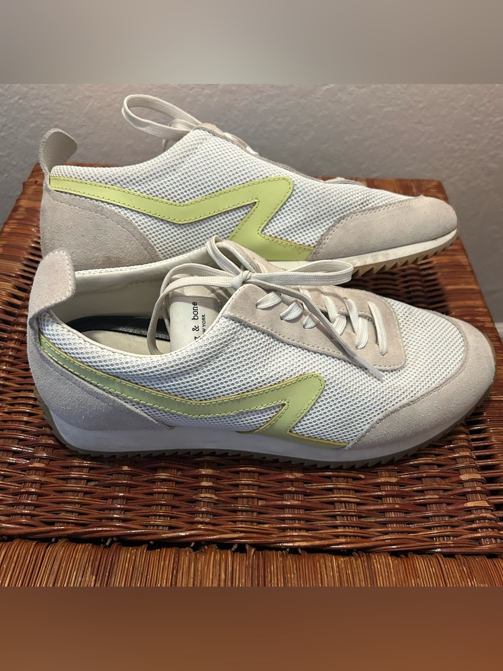 rag & bone  Retro Runner White Low Top Sneakers women’s size 40